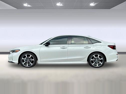 Platinum White Pearl 2026 Honda Civic Hybrid Sport