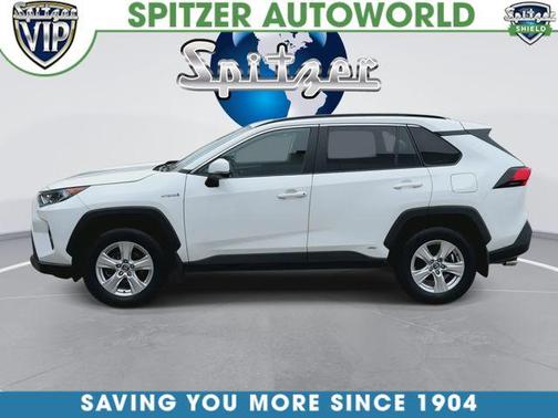 Blizzard Pearl 2020 Toyota RAV4 Hybrid XLE
