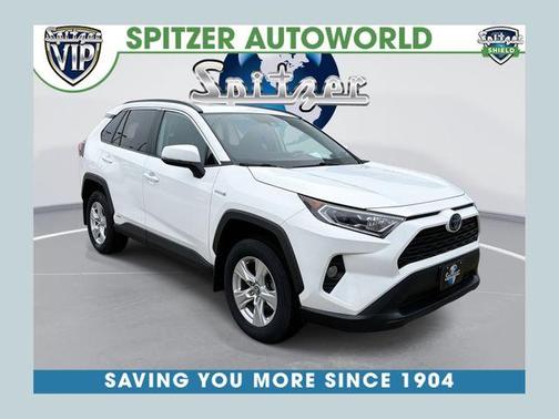 Blizzard Pearl 2020 Toyota RAV4 Hybrid XLE