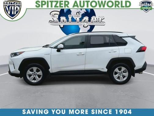 Blizzard Pearl 2020 Toyota RAV4 Hybrid XLE