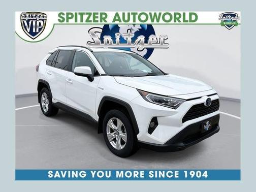 Blizzard Pearl 2020 Toyota RAV4 Hybrid XLE