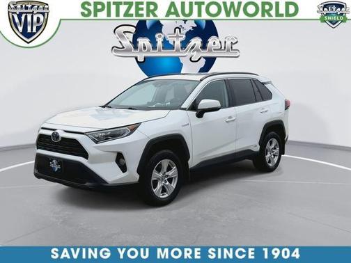 Blizzard Pearl 2020 Toyota RAV4 Hybrid XLE