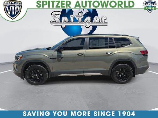 Avocado Green 2024 Volkswagen Atlas 2.0T Peak Edition SE w/Technology