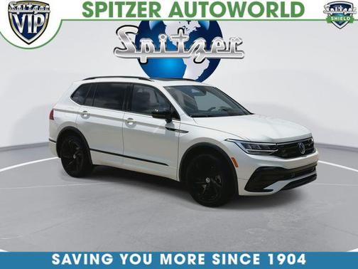 Opal White Pearl Effect 2024 Volkswagen Tiguan 2.0T SE R-Line Black