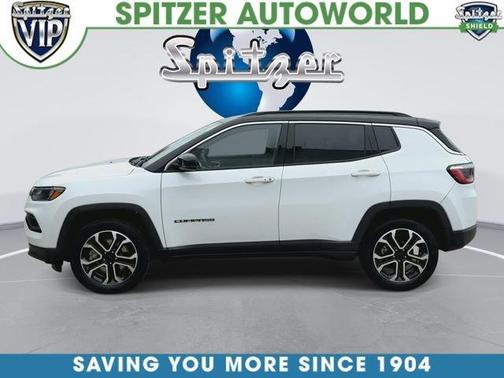 Bright White Clearcoat 2023 Jeep Compass Limited