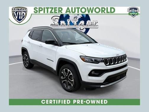 Bright White Clearcoat 2023 Jeep Compass Limited