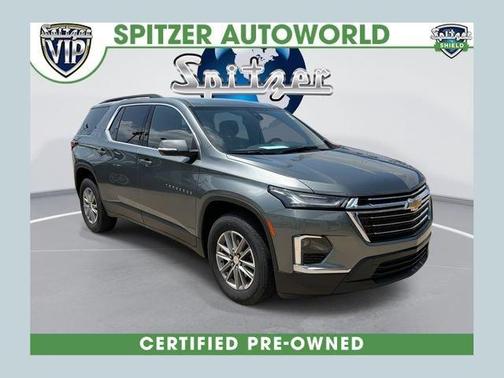 Silver Sage Metallic 2023 Chevrolet Traverse LT Cloth