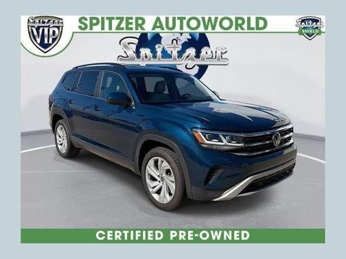 Tourmaline Blue Metallic 2023 Volkswagen Atlas 3.6L SE w/Technology