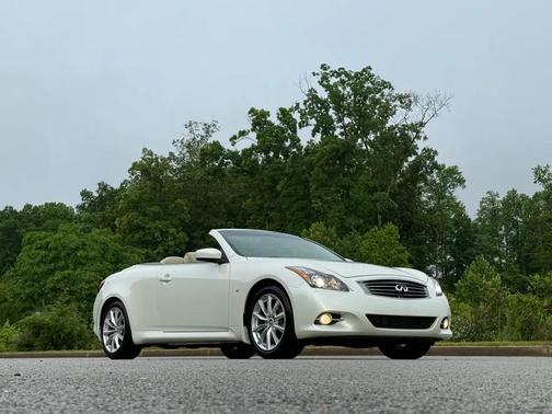 Pearl White 2015 INFINITI Q60 Base