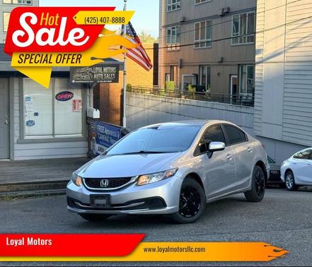Alabaster Silver Metallic 2014 Honda Civic LX