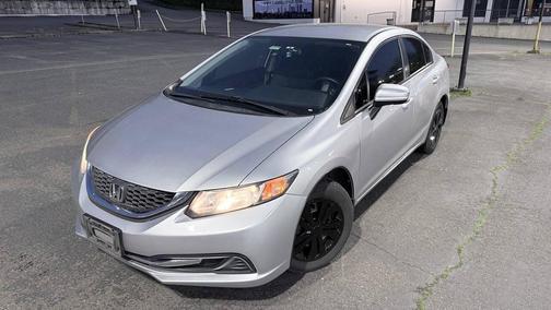 Alabaster Silver Metallic 2014 Honda Civic LX