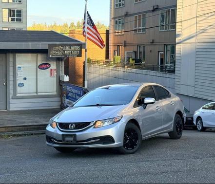 Alabaster Silver Metallic 2014 Honda Civic LX