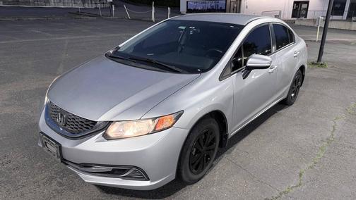 Alabaster Silver Metallic 2014 Honda Civic LX