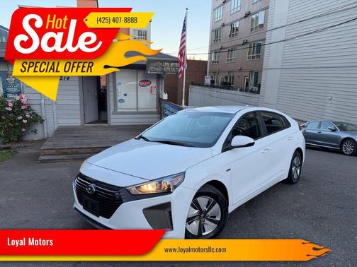 Ceramic White 2019 Hyundai IONIQ Hybrid Blue