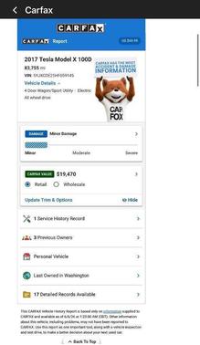 Pearl White Multi-Coat 2017 Tesla Model X 100D