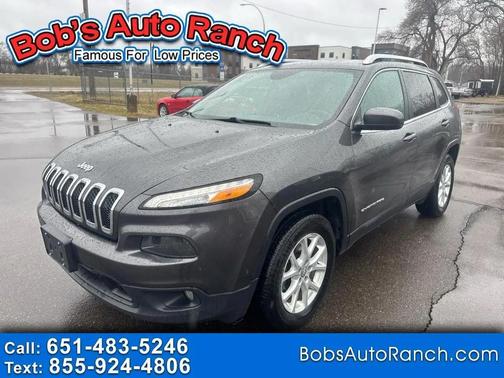 Black 2017 Jeep Cherokee Latitude