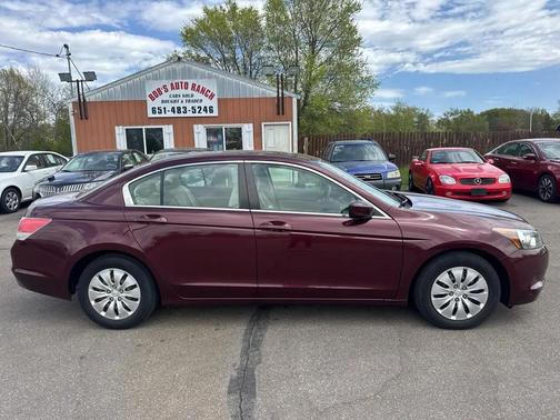 Burgundy 2010 Honda Accord 4dr I4 Auto LX
