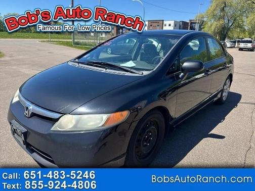 Black 2008 Honda Civic LX