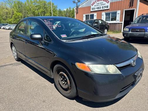 Black 2008 Honda Civic LX
