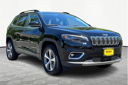 Diamond Black Crystal Pearlcoat 2022 Jeep Cherokee Limited