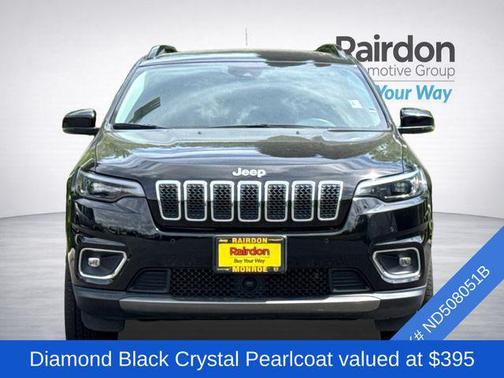 Diamond Black Crystal Pearlcoat 2022 Jeep Cherokee Limited
