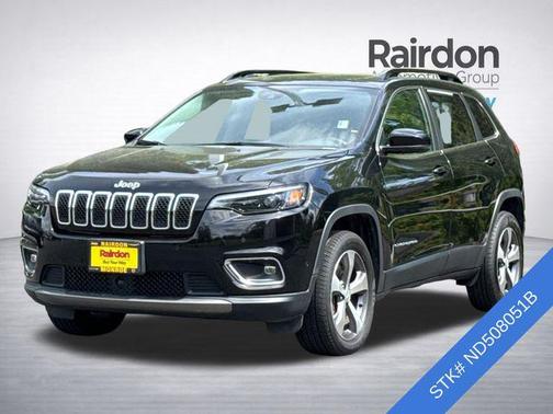 Diamond Black Crystal Pearlcoat 2022 Jeep Cherokee Limited
