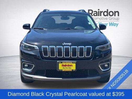 Diamond Black Crystal Pearlcoat 2022 Jeep Cherokee Limited