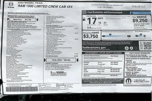 2025 RAM 1500 Limited