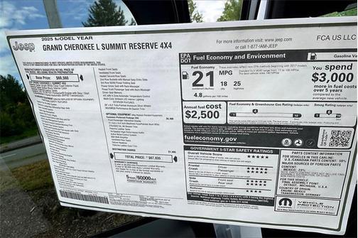 2025 Jeep Grand Cherokee L Summit Reserve