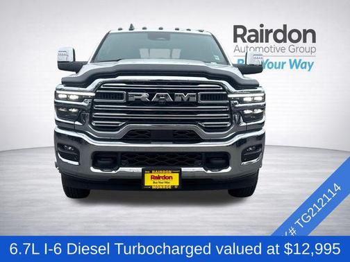 Bright White Clearcoat 2026 RAM 3500 Laramie Crew Cab 4x4 8' Box
