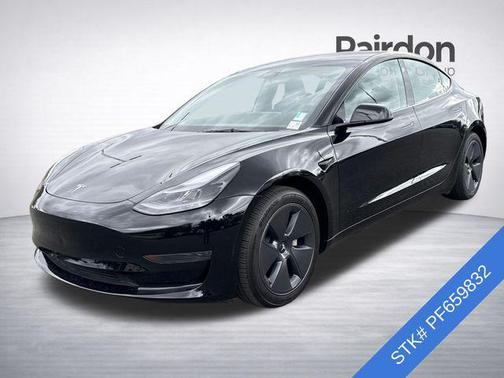 Solid Black 2023 Tesla Model 3 Standard Range
