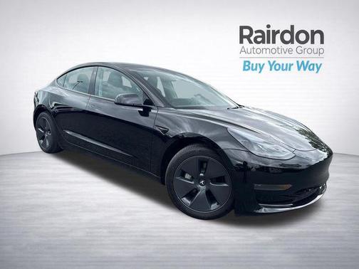 Solid Black 2023 Tesla Model 3 Standard Range