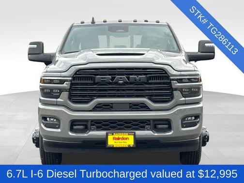 Ceramic Gray Clearcoat 2026 RAM 3500 Laramie Crew Cab 4x4 8' Box