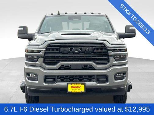 Ceramic Gray Clearcoat 2026 RAM 3500 Laramie Crew Cab 4x4 8' Box