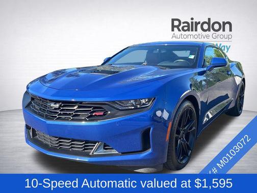 Riverside Blue Metallic 2021 Chevrolet Camaro RWD Coupe LT1