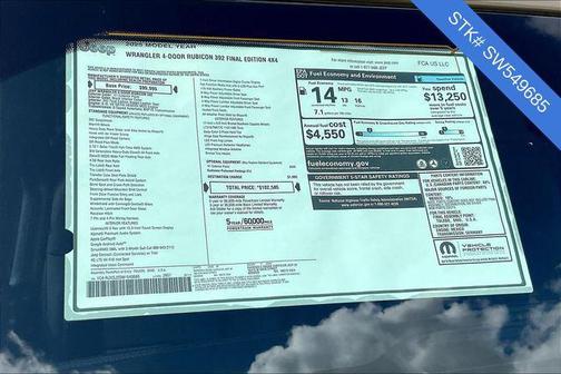 2025 Jeep Wrangler Rubicon 392 Final Edition