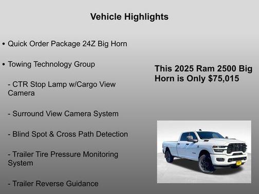2025 RAM 2500 Big Horn Crew Cab 4x4 8' Box