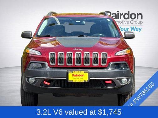 Deep Cherry Red Crystal Pearlcoat 2015 Jeep Cherokee Trailhawk