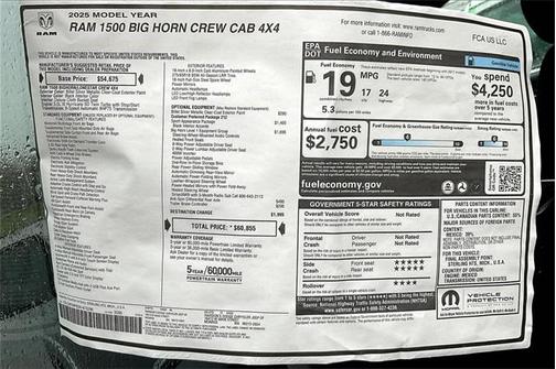 2025 RAM 1500 Big Horn/Lone Star