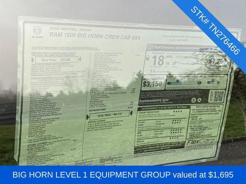 2026 RAM 1500 Big Horn/Lone Star