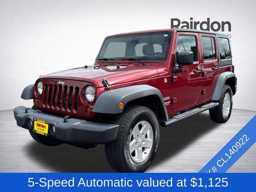 Deep Cherry Red Crystal Pearlcoat 2012 Jeep Wrangler Unlimited Sport