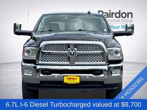 Brilliant Black Crystal Pearlcoat 2017 RAM 2500 Laramie Crew Cab 4x4 6'4' Box