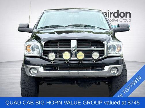 Brilliant Black Crystal Pearlcoat 2007 Dodge Ram 2500 SLT Quad Cab