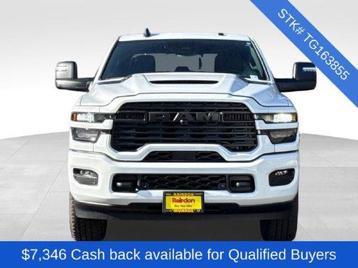 Bright White Clearcoat 2026 RAM 2500 Black Express Crew Cab 4x4 6'4' Box