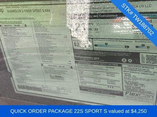 2026 Jeep Wrangler Sport S