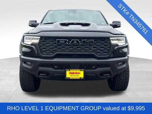 Diamond Black Crystal Pearlcoat 2026 RAM 1500 RHO Crew Cab 4x4 5'7' Box