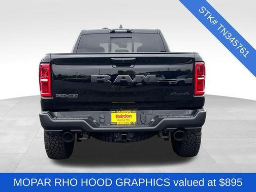 Diamond Black Crystal Pearlcoat 2026 RAM 1500 RHO Crew Cab 4x4 5'7' Box