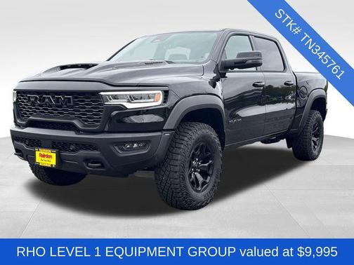 Diamond Black Crystal Pearlcoat 2026 RAM 1500 RHO Crew Cab 4x4 5'7' Box