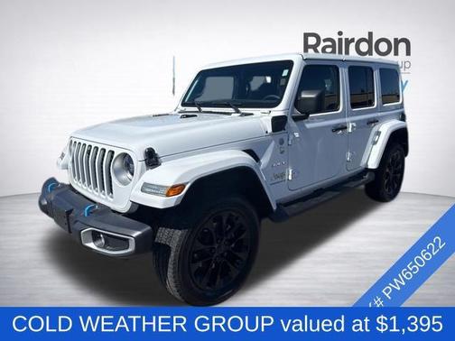 Bright White Clearcoat 2023 Jeep Wrangler Sahara 4xe