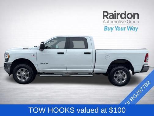 Bright White Clearcoat 2024 RAM 2500 Big Horn Crew Cab 4x4 6'4' Box